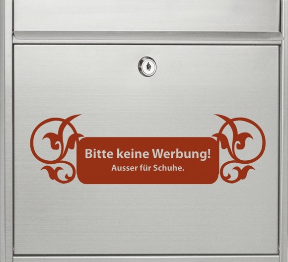 Bitte keine Werbung! Ausser für Schuhe.