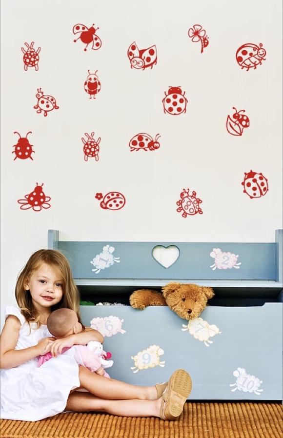 Dekoelemente Marienkäfer