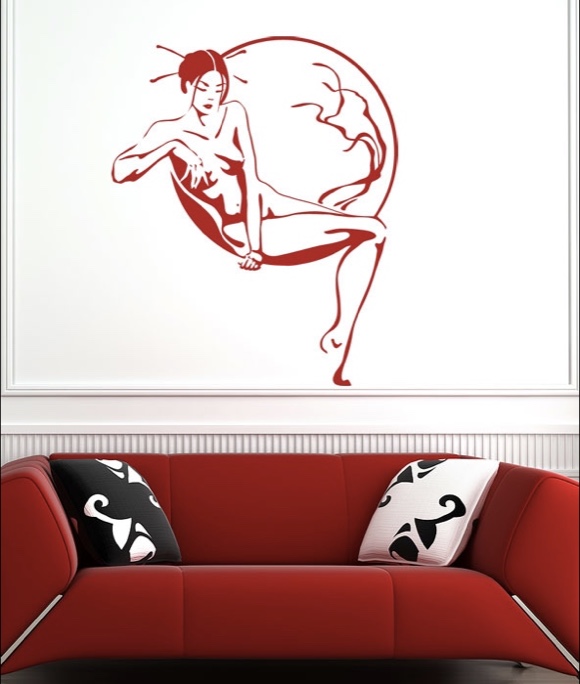 Sitzende Japanische Frau