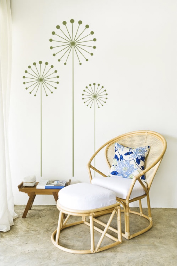 Drei abstrakte Blueten