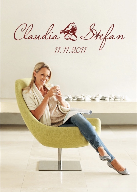 Namen für die Hochzeit mit Ringen und Tauben