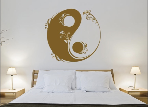 YinYang mit Ranken